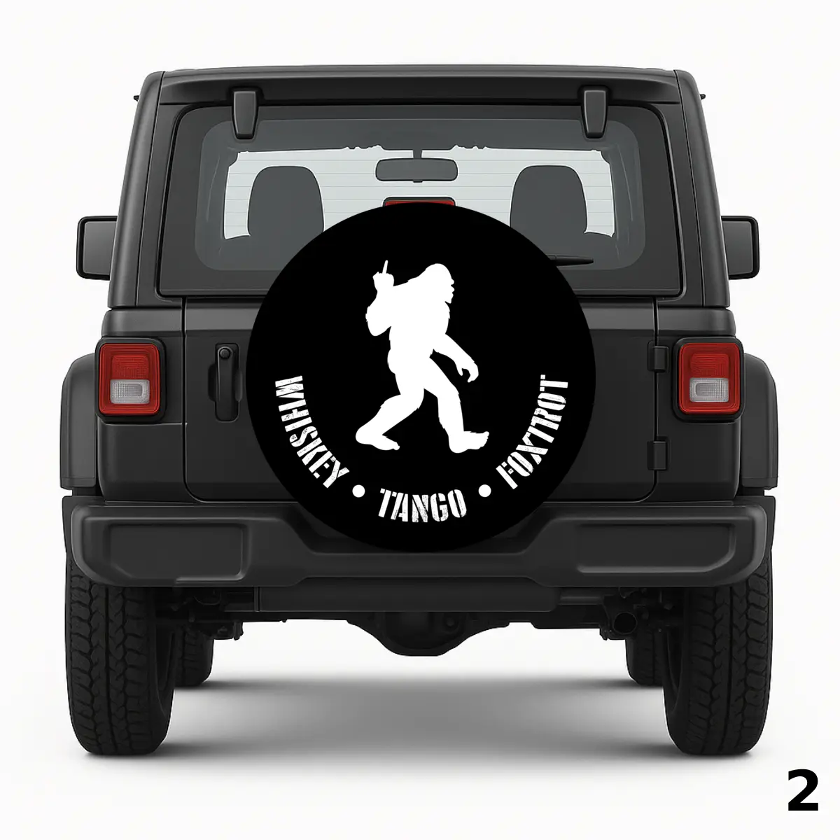 =Whiskey Tango Foxtrot Bigfoot Spare Tire Cover