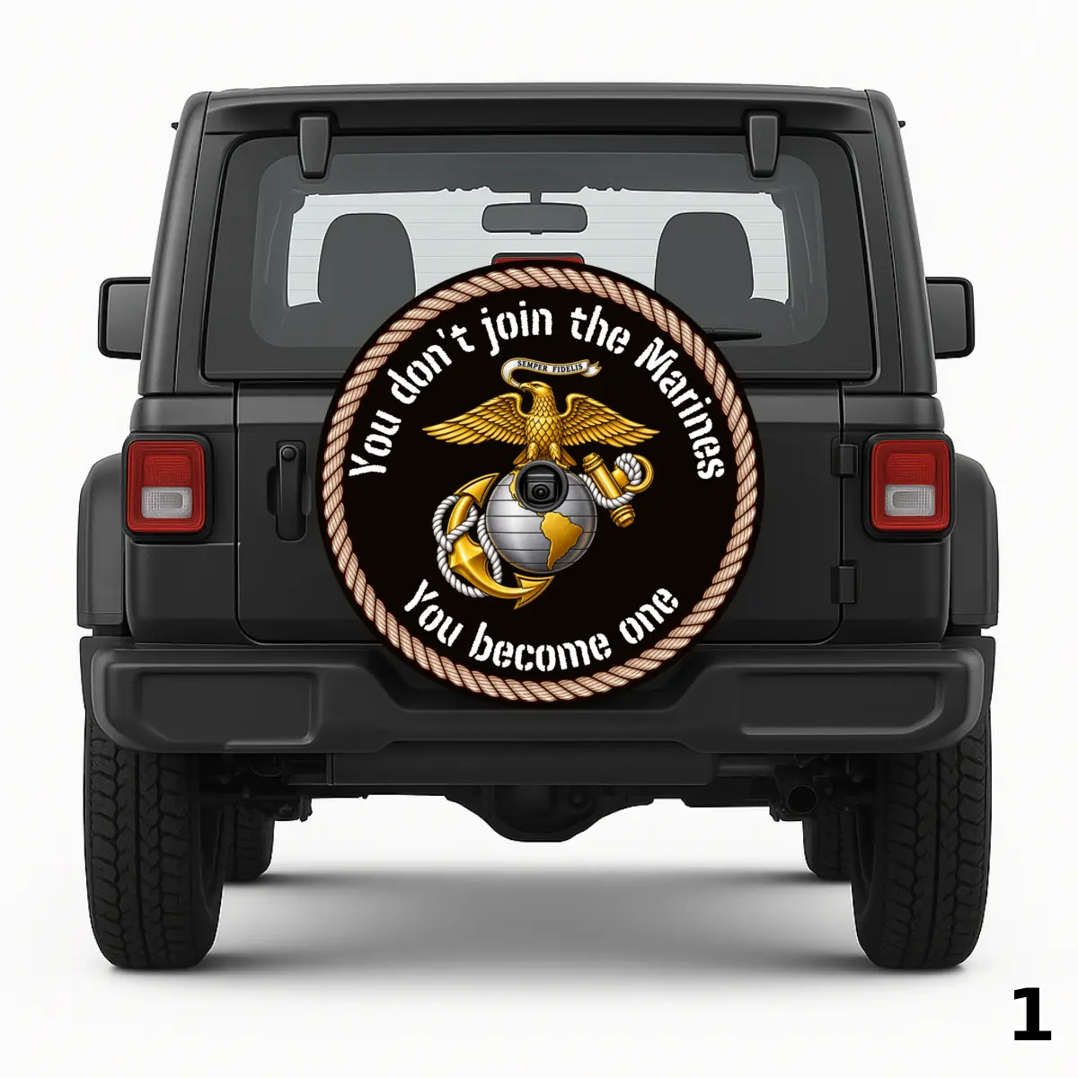 Join The Marines Logo Spare Tire Cover