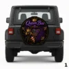 Queen Bee Purple Yellow Spare Tire Cover
