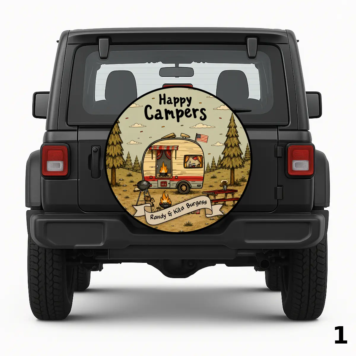 Burgess Campsite Retreat Spare Tire Cover