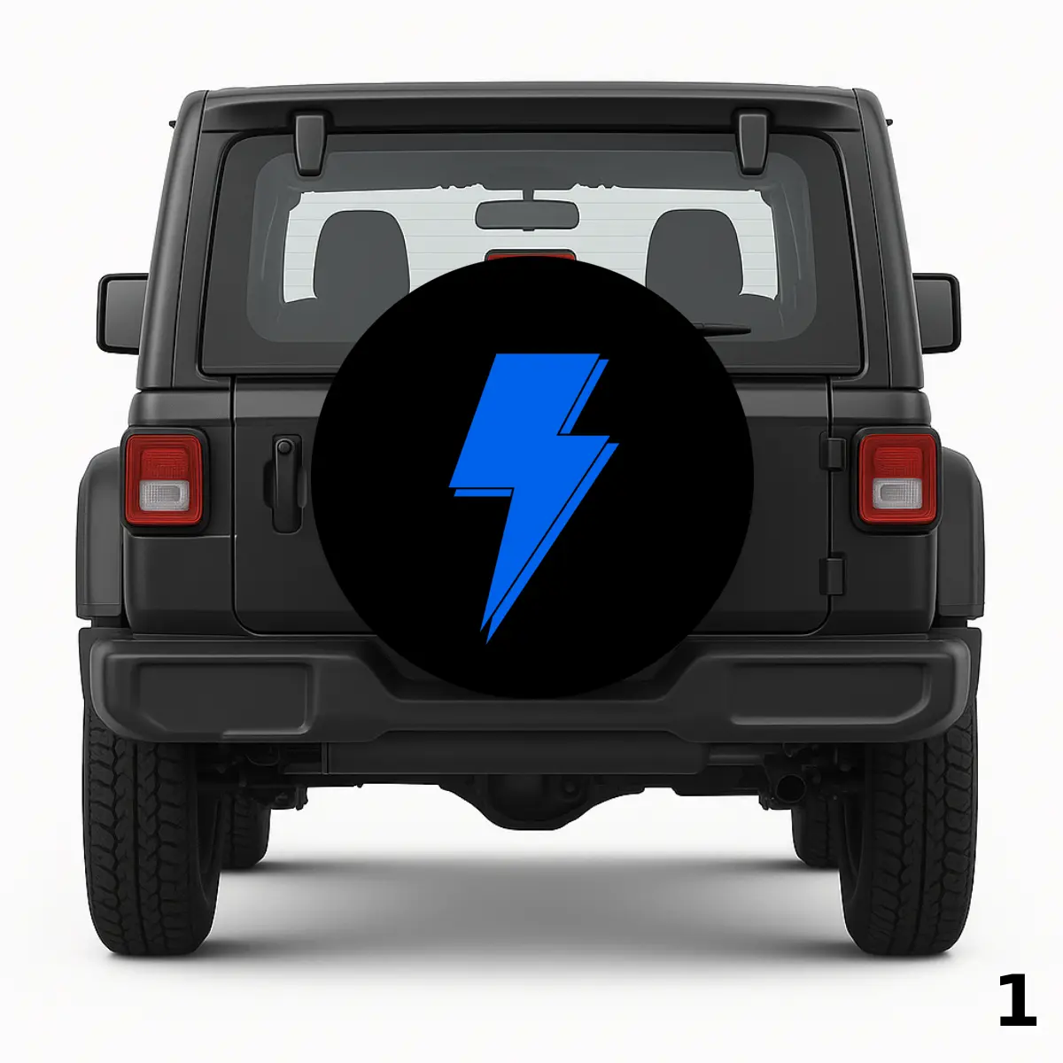Lightning Bolt Spare Tire Cover