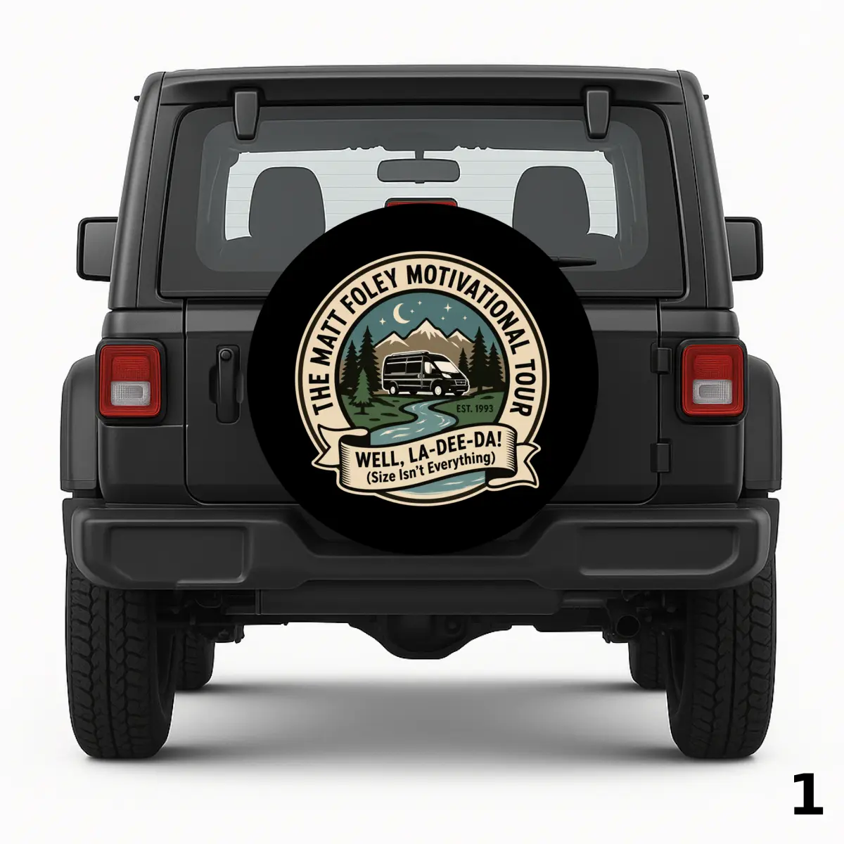 The Matt Foley Motivational Tour Spare Tire Cover