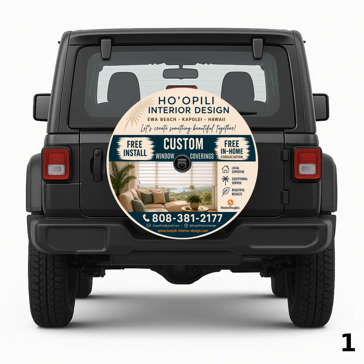 Ho'Opili Interior Design Spare Tire Cover
