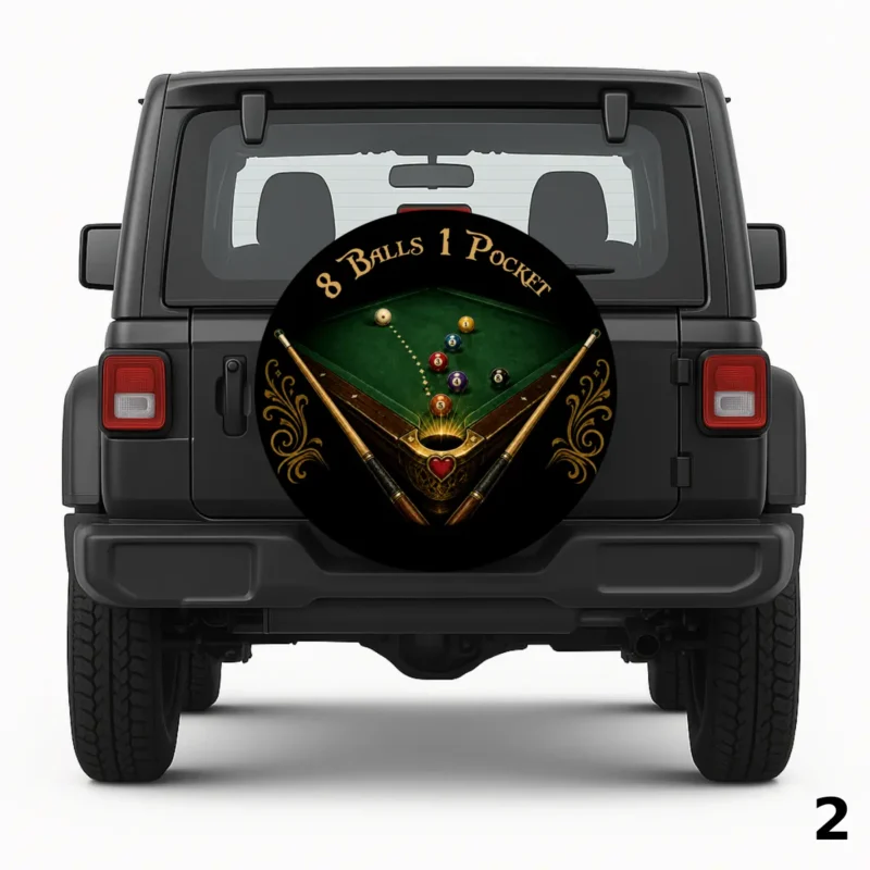 One Pocket Billiard Spare Tire Cover