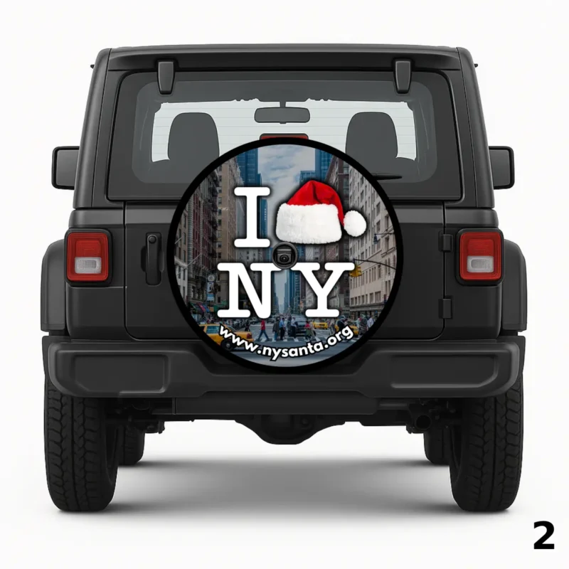 Pokrowiec na koło zapasowe New York Santa