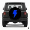 Lightning Bolt Spare Tire Cover