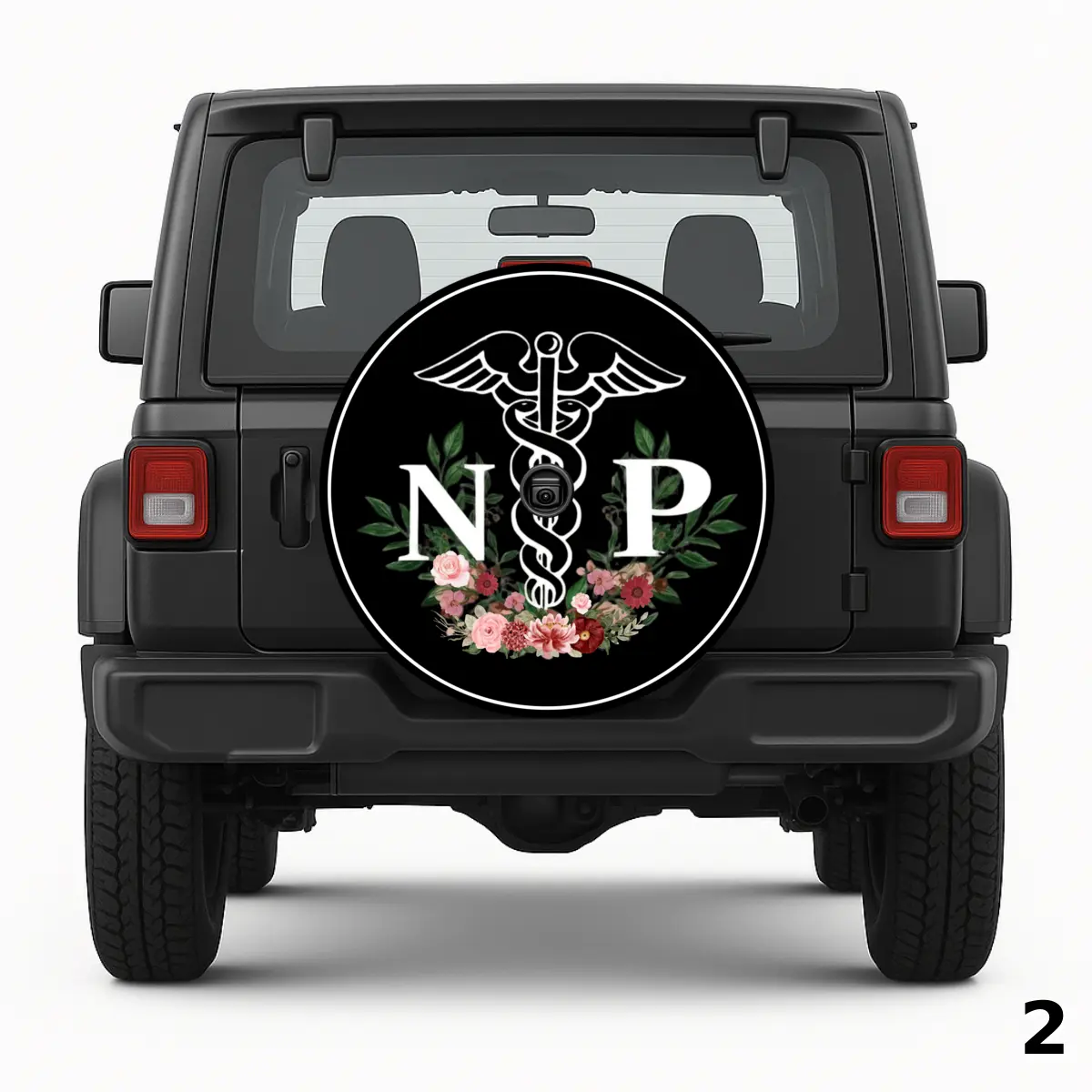 NP Logo With Flowers Spare Tire Cover