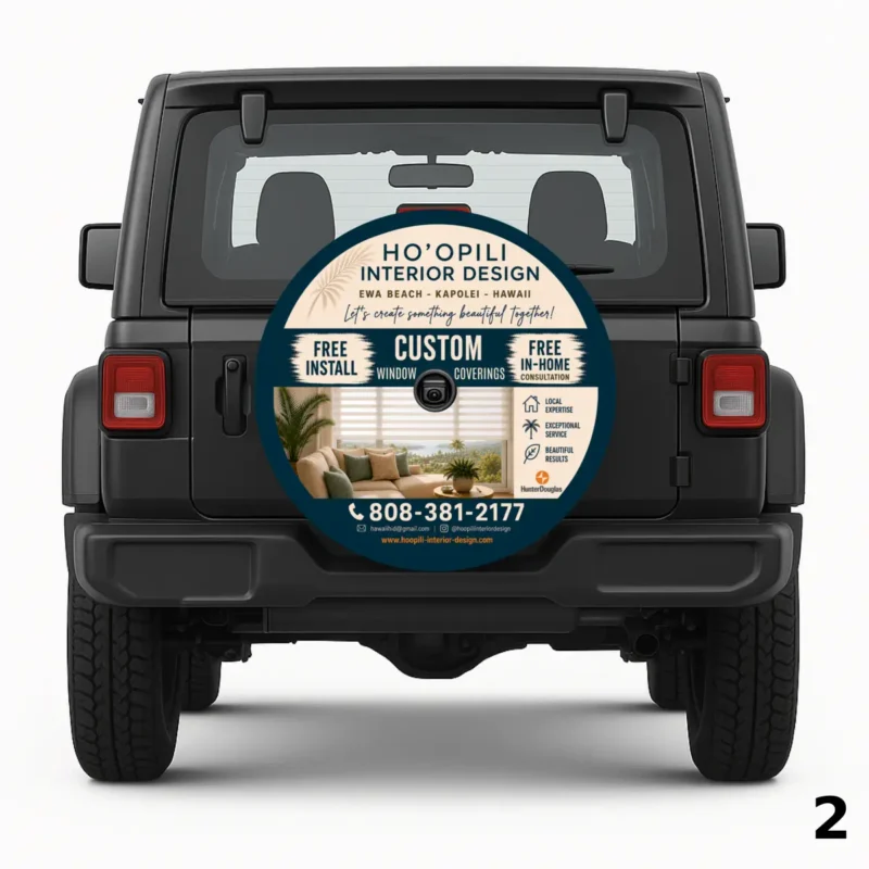 Ho'Opili Interior Design Spare Tire Cover