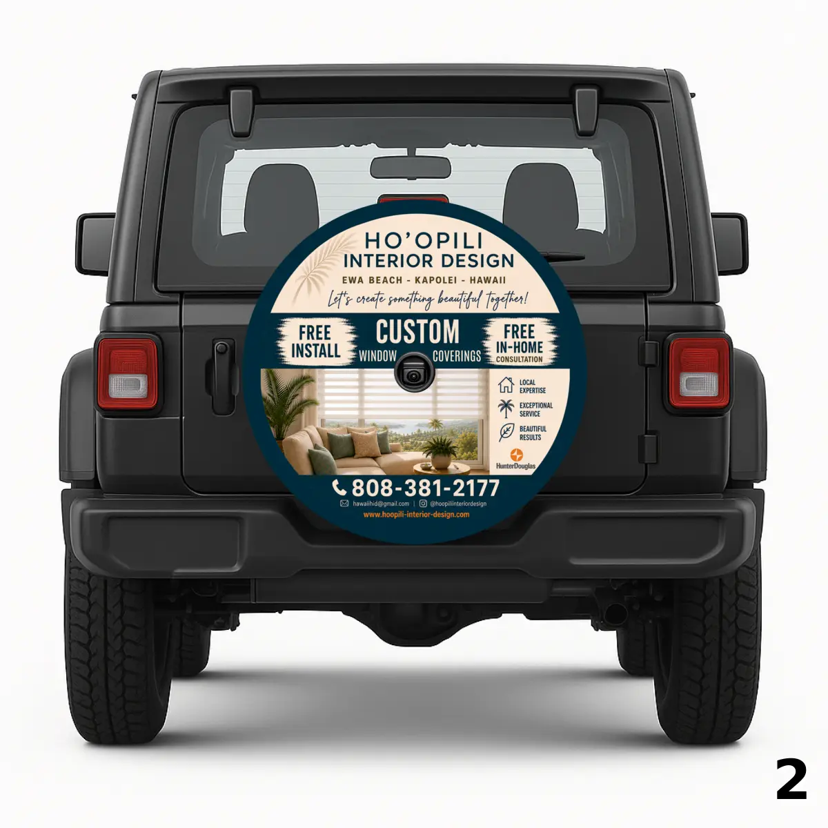 Ho'Opili Interior Design Spare Tire Cover