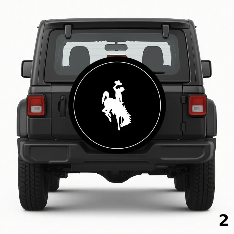 Wyoming Steamboat Logo Spare Tire Cover