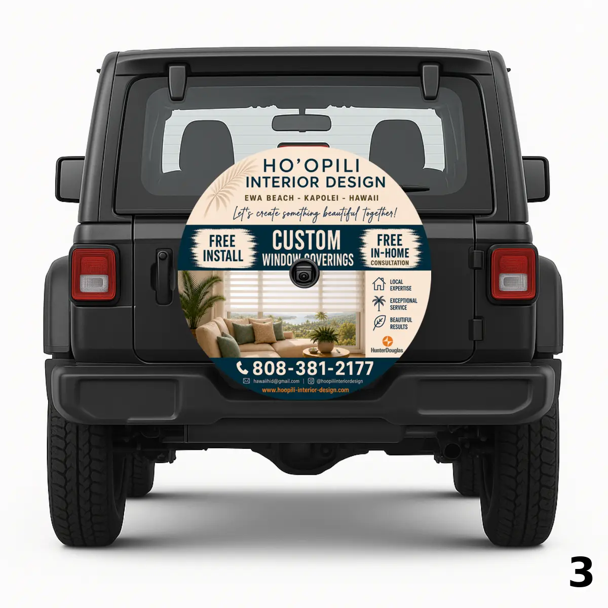 Ho'Opili Interior Design Spare Tire Cover