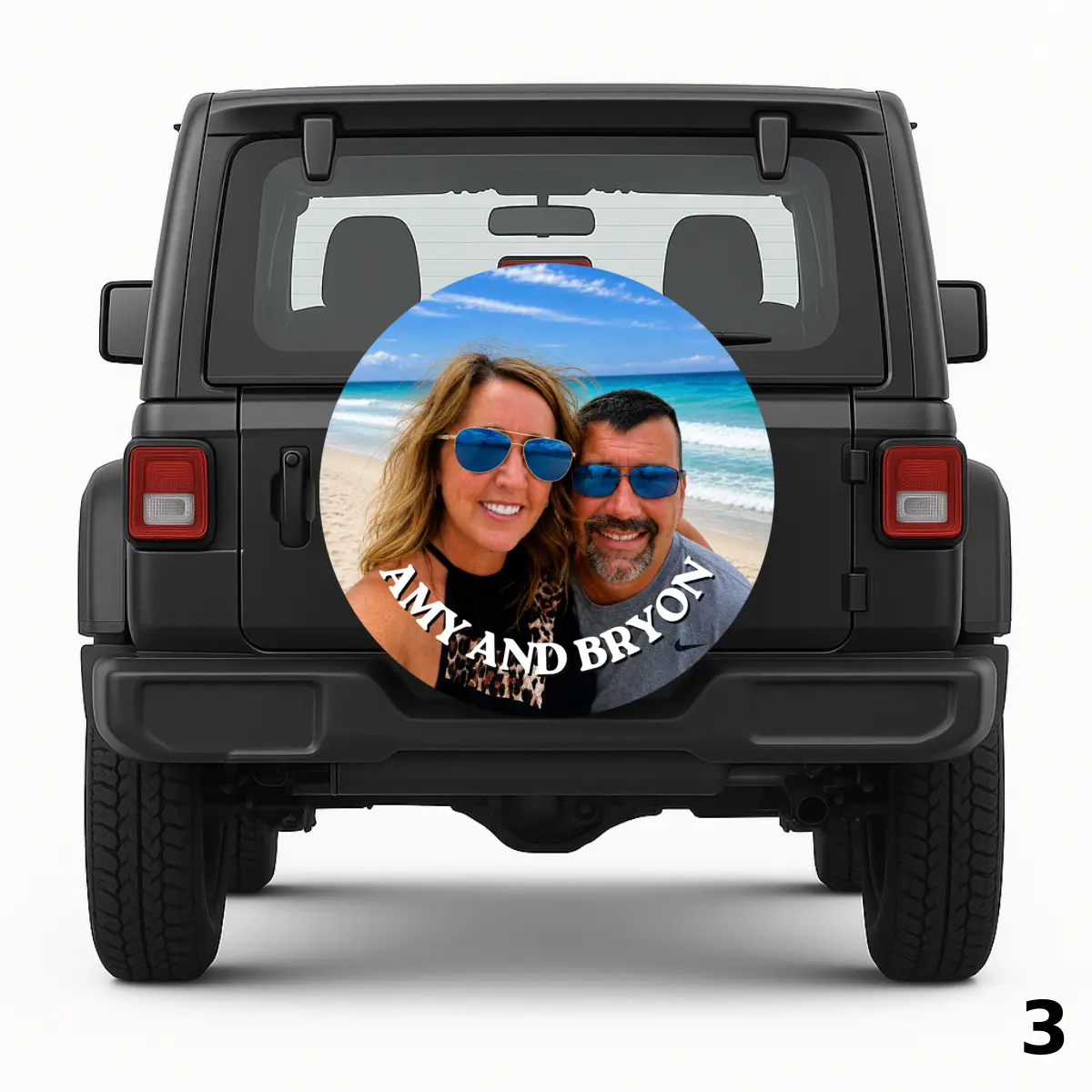 Amy And Bryon Spare Tire Cover