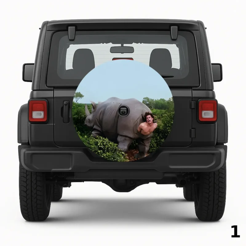 =Ace Ventura Rhino Spare Tire Cover