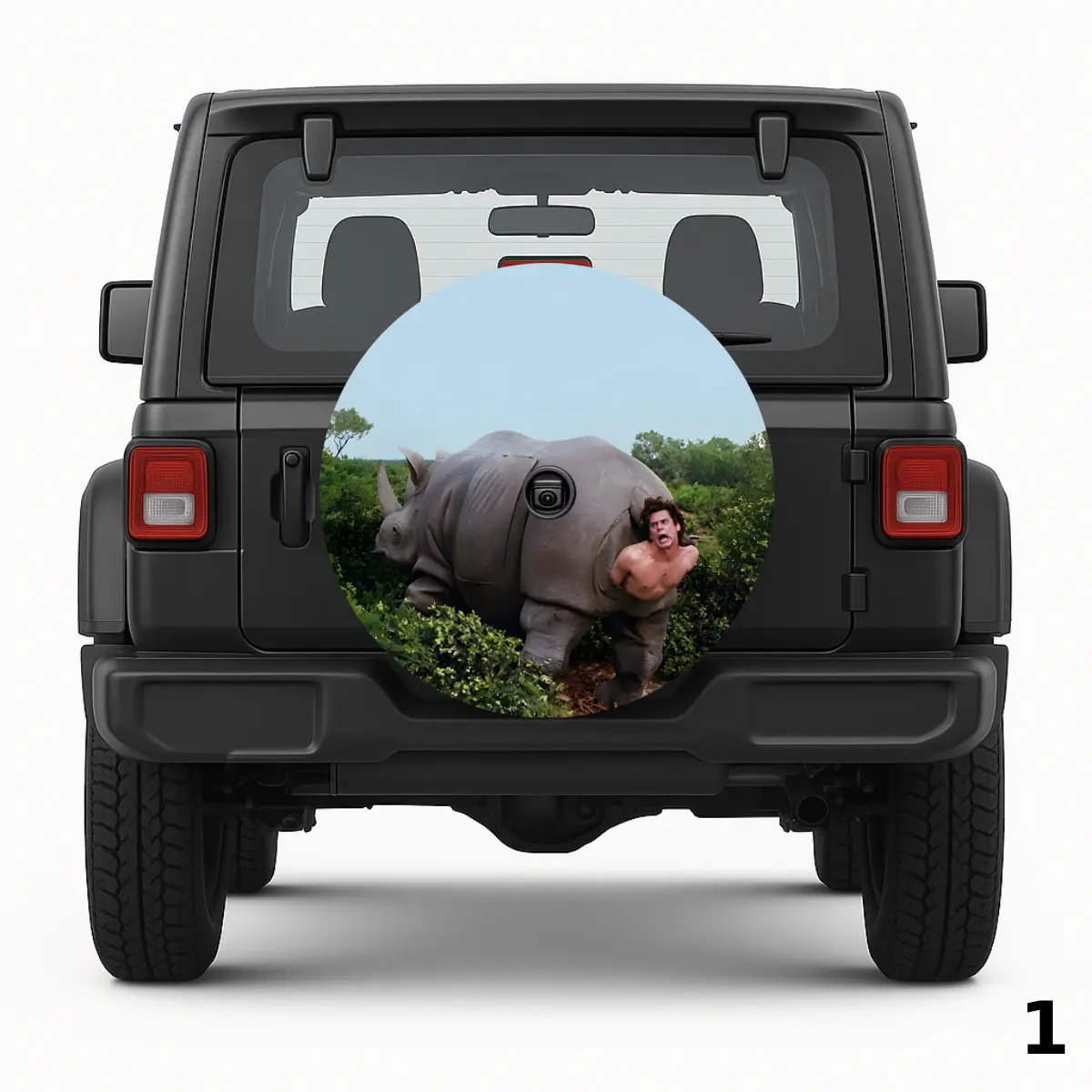 =Ace Ventura Rhino Spare Tire Cover