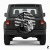 =American Flag & Dogs Spare Tire Cover