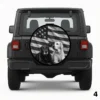 =American Flag & Dogs Spare Tire Cover