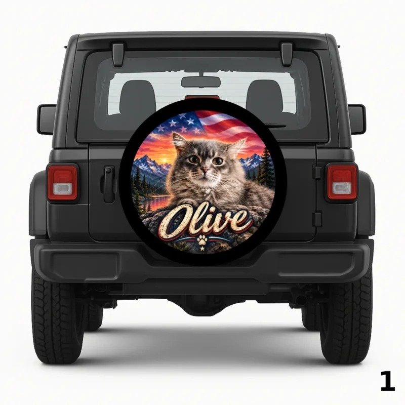 =Americana Mountains Spare Tire Cover
