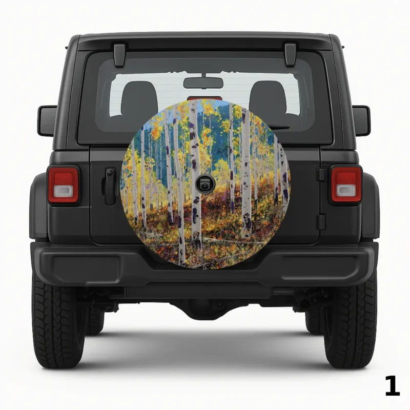 =Aspen Trees Spare Tire Cover