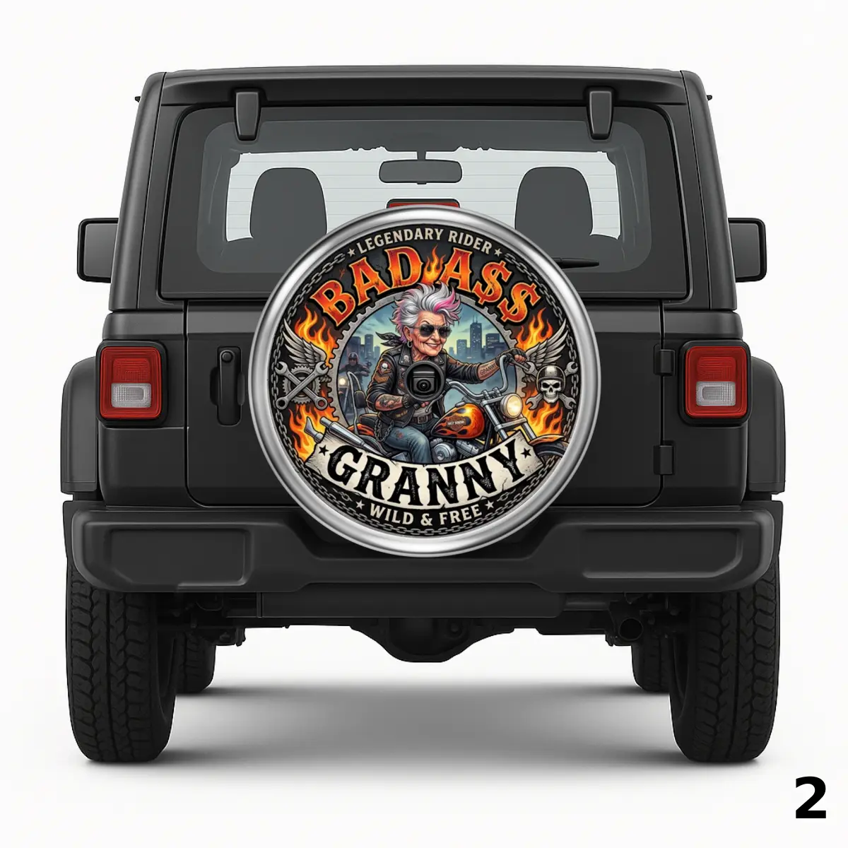 =Bad A$$ Granny Spare Tire Cover