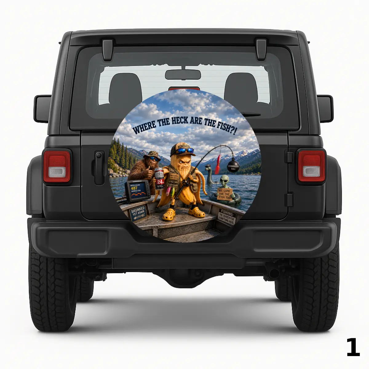 =Banana Fishing Spare Tire Cover