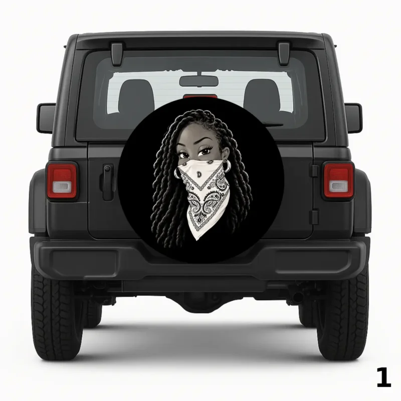 =Bandana Girl Spare Tire Cover