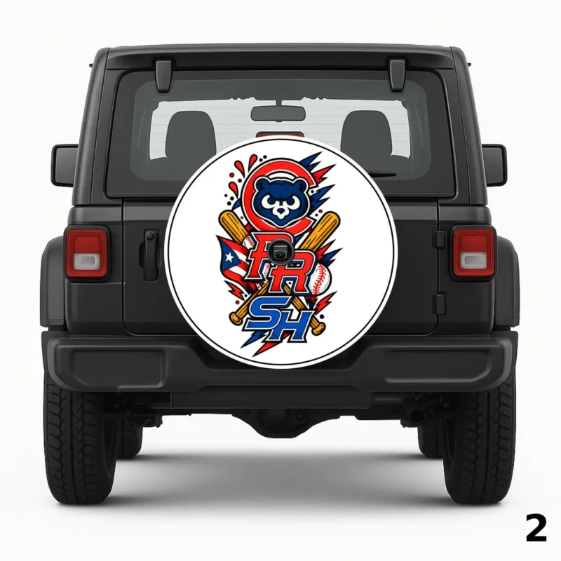 =Baseball Theme Spare Tire Cover