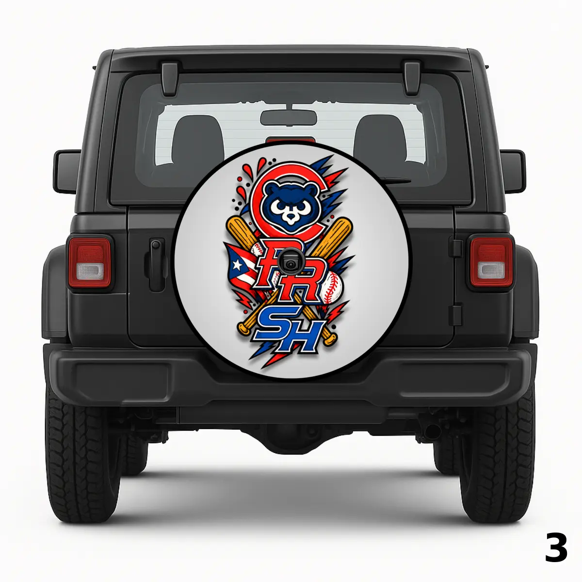 =Baseball Theme Spare Tire Cover