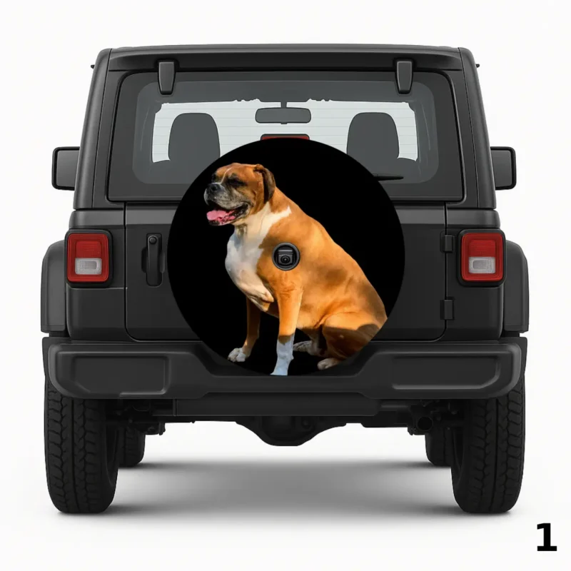 =Beautiful Boxer Spare Tire Cover