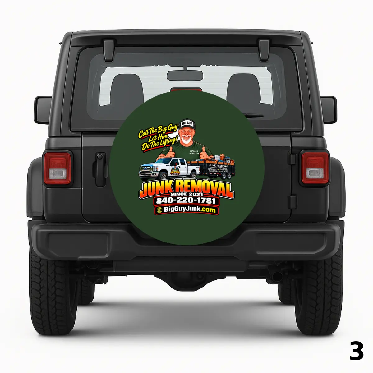 =Big Guy Junk Removal Spare Tire Cover
