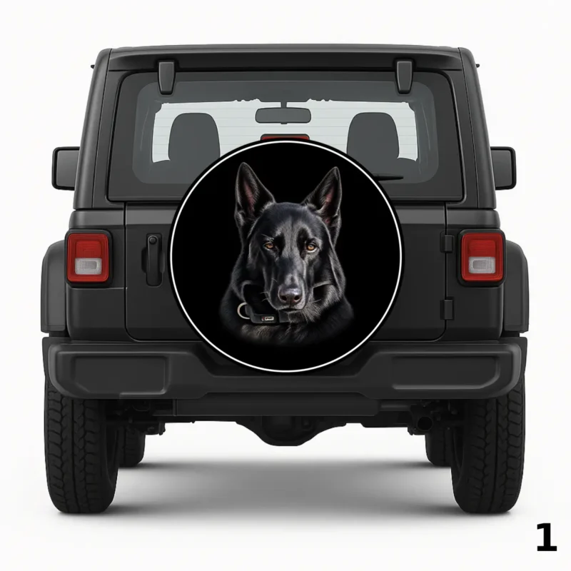 =Black Dog Spare Tire Cover