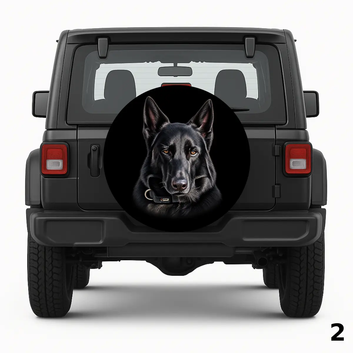 =Black Dog Spare Tire Cover