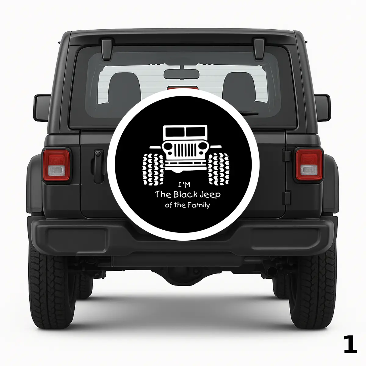 =Black Jeep Of The Family Spare Tire Cover
