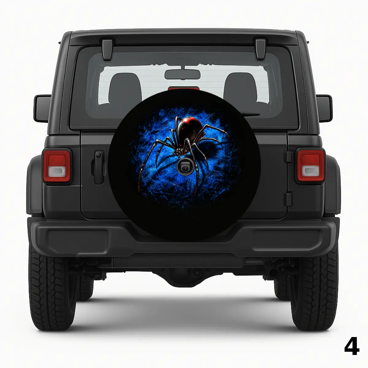 =Black Widow Design Spare Tire Cover