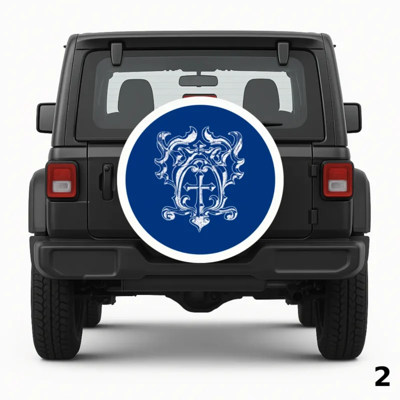 =Blue Emblem Spare Tire Cover