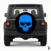 =Blue Skull Spare Tire Cover
