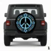=Boho Peace ign Spare Tire Cover