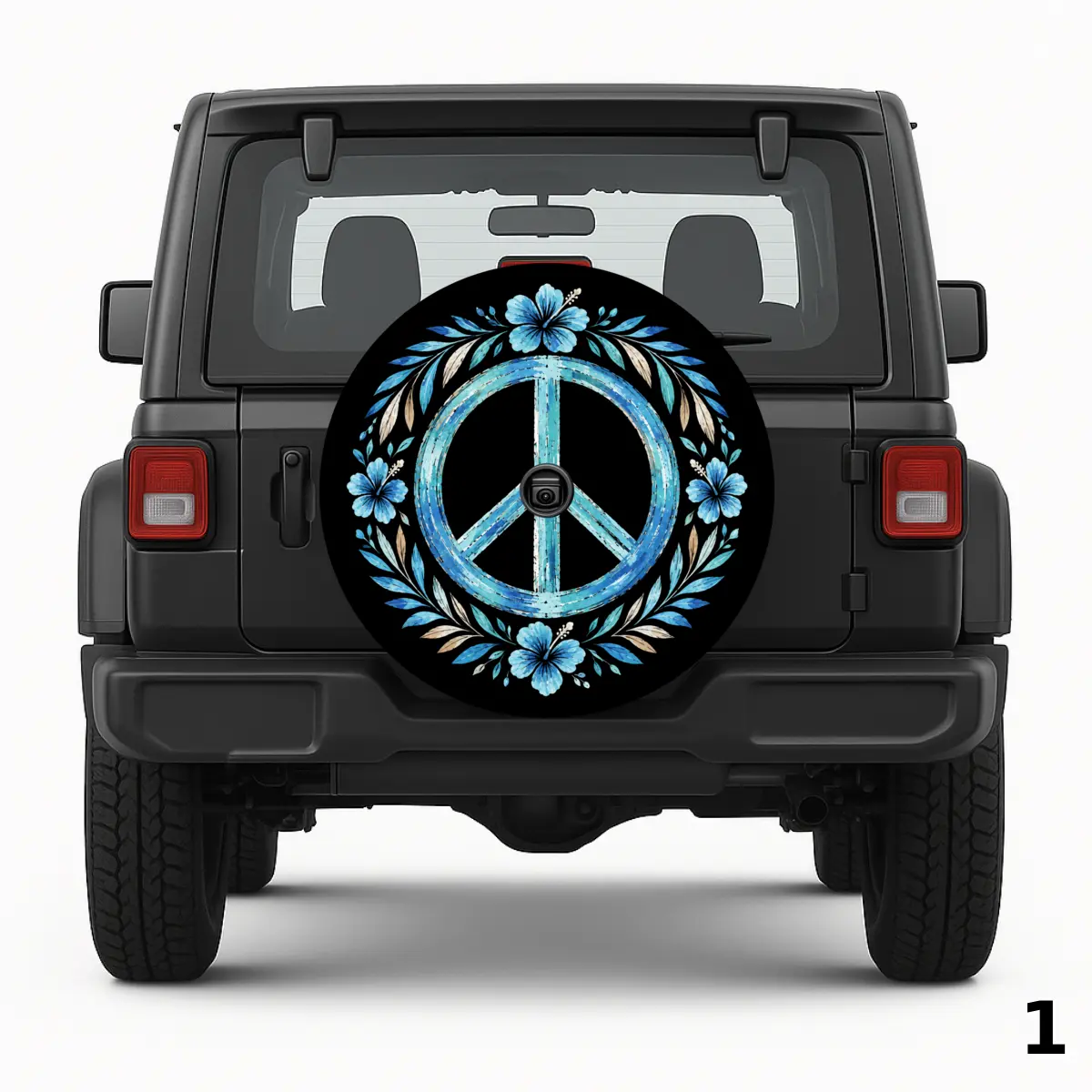 =Boho Peace ign Spare Tire Cover