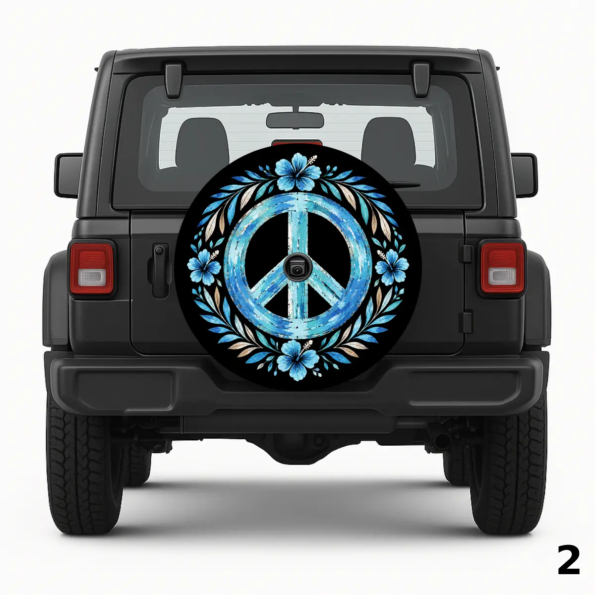 =Boho Peace ign Spare Tire Cover