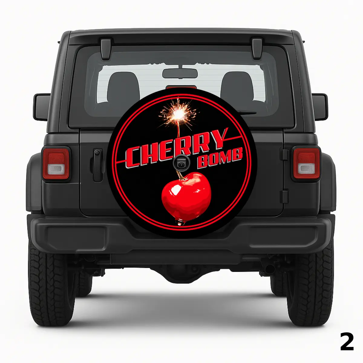 =Cherry Bomb Design Spare Tire Cover