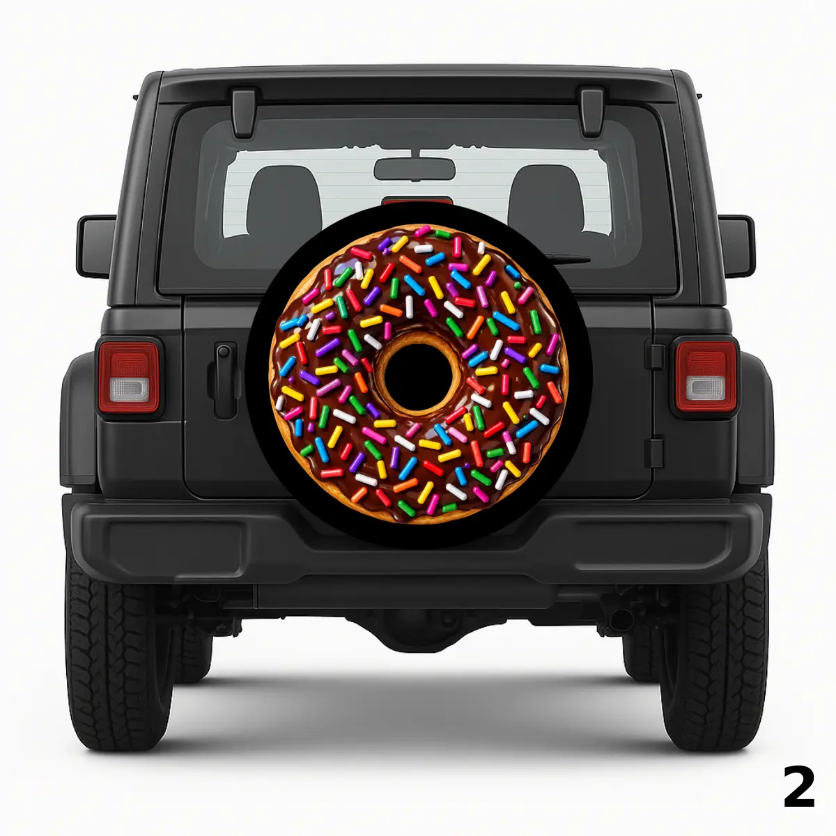 =Chocolate Covered Donut Spare Tire Cover