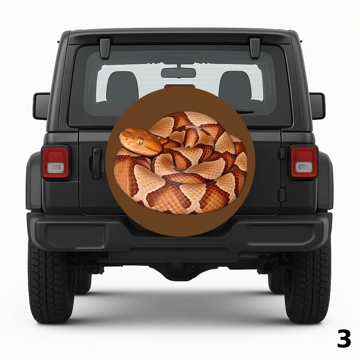 =Copperhead Snake Cover Spare Tire Cover