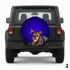 =Cute Dog in a Polkadot Blanket Spare Tire Cover