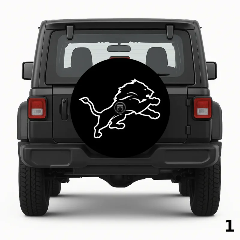 =Detroit Lions Theme Spare Tire Cover