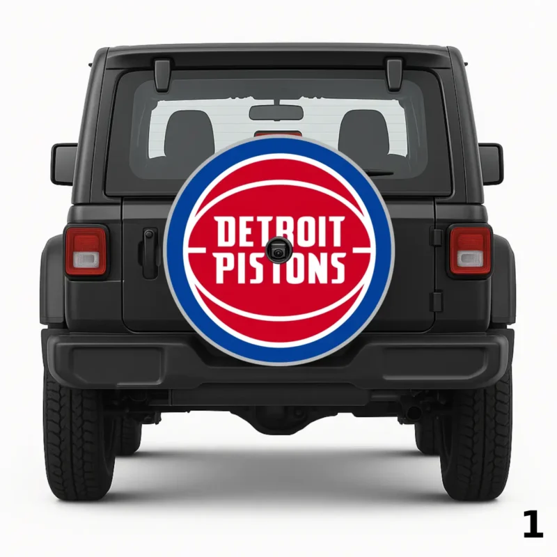 =Detroit Pistons Logo Cover Spare Tire Cover
