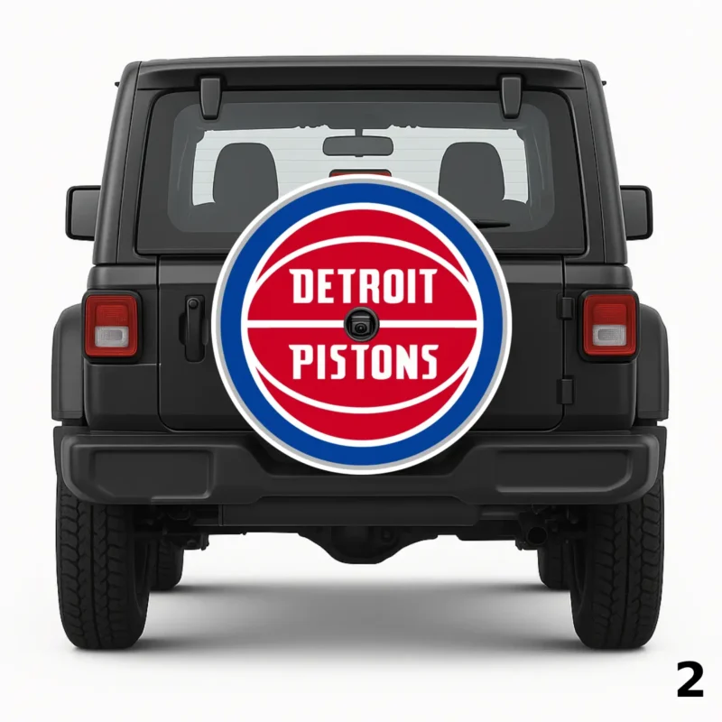 =Detroit Pistons Logo Cover Spare Tire Cover