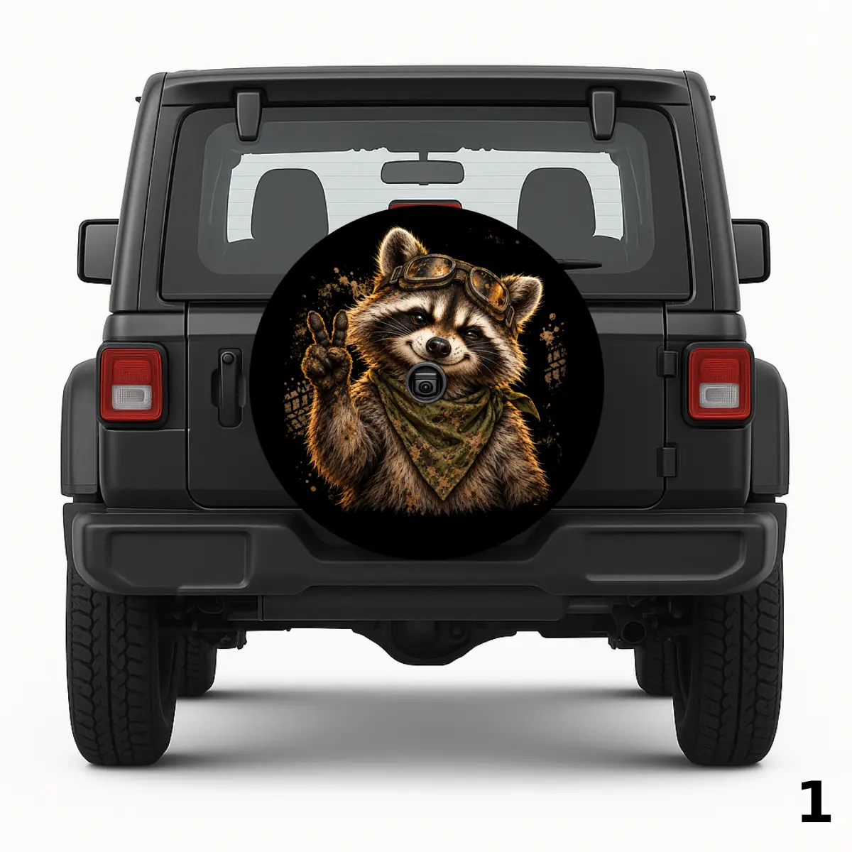 =Dirty Racoon Spare Tire Cover