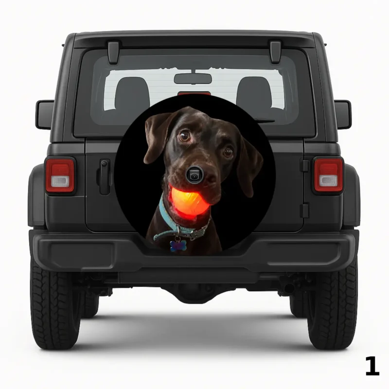 =Dog With A Ball Spare Tire Cover