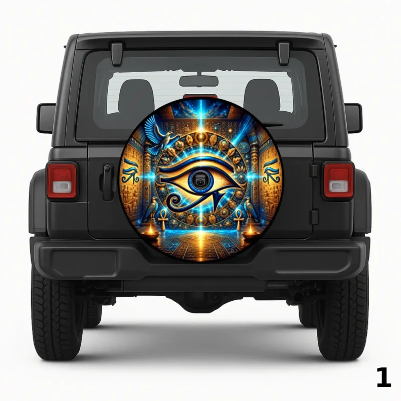 =Egyptian Eye of Horus Spare Tire Cover