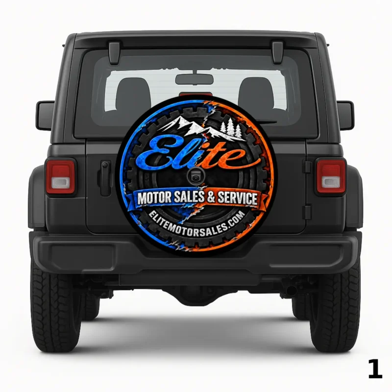 =Elite Motor Sales Spare Tire Cover