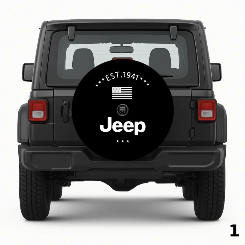 =Established 1941 Jeep Spare Tire Cover